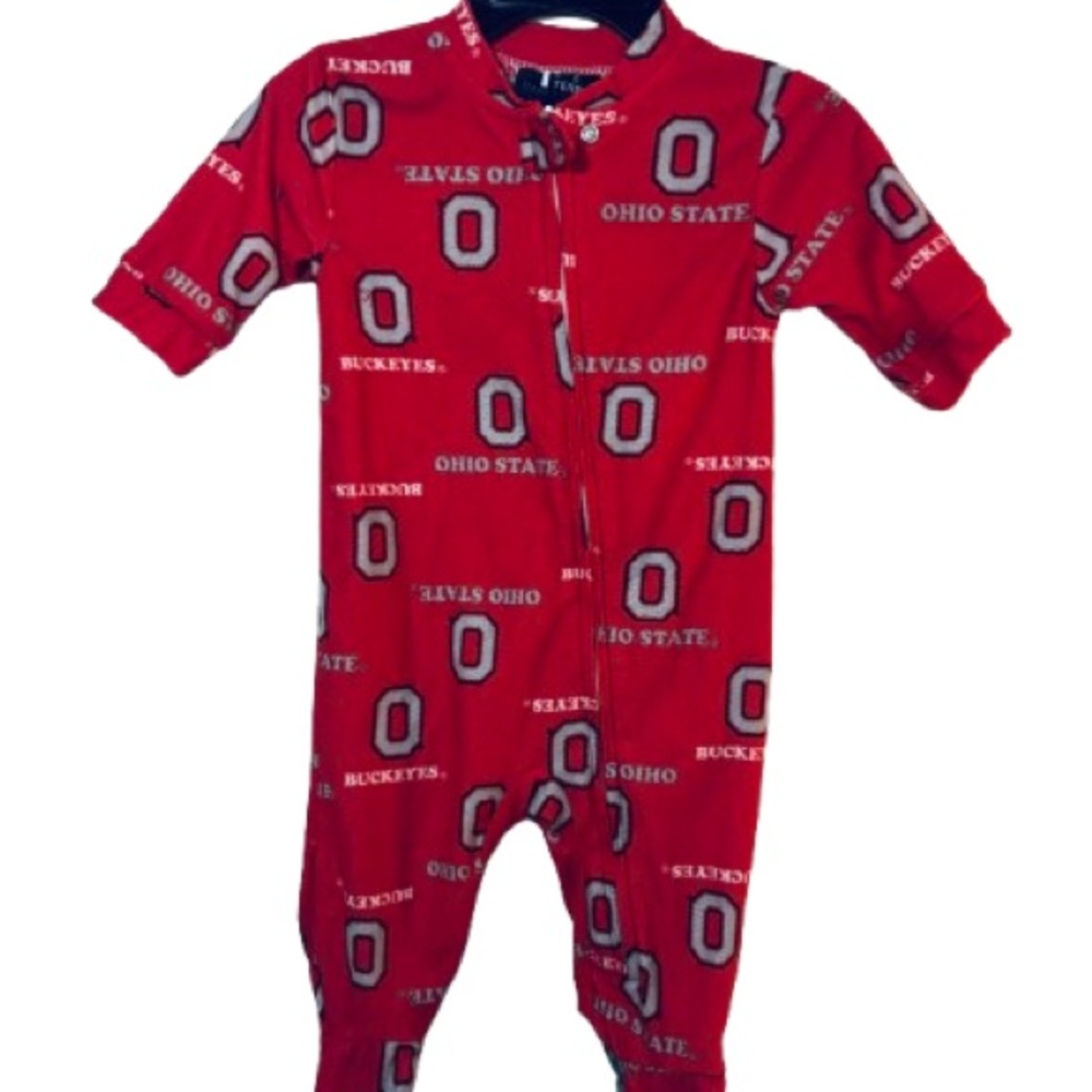 Ohio State Baby Pajamas 0-3M